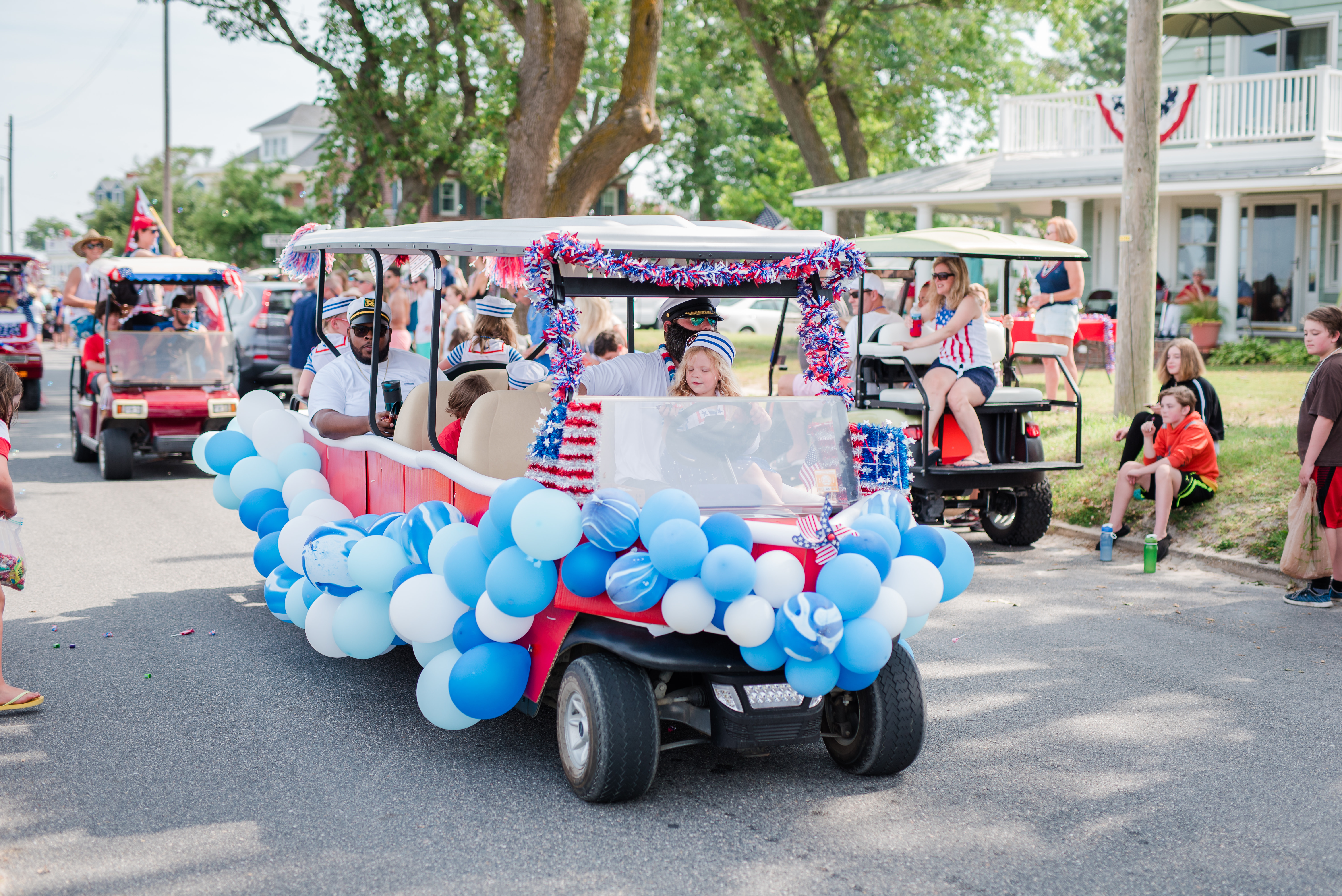 Golf Cart with Balloons